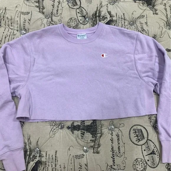 Champion pink crop top large - Picture 2 of 4
